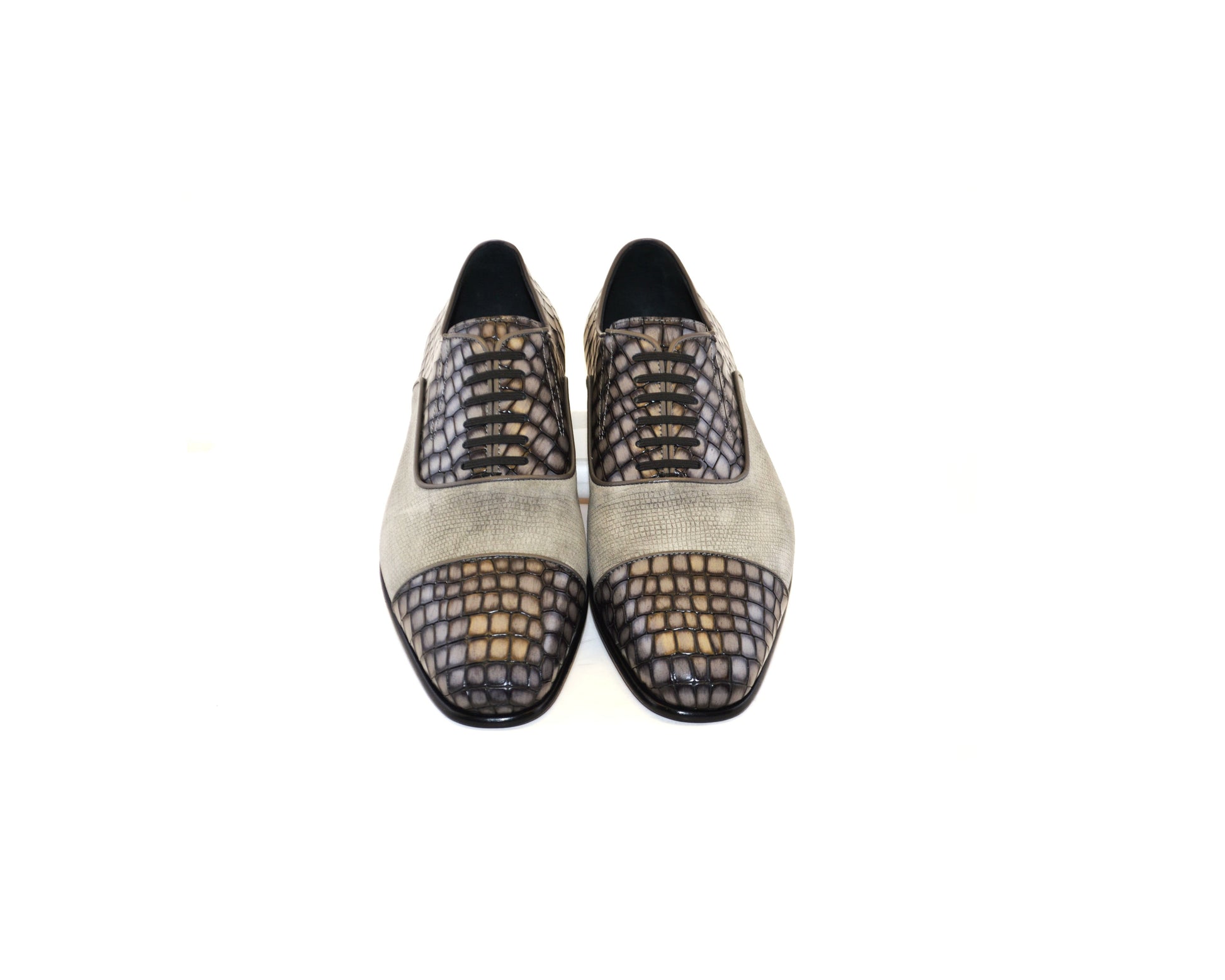C012-5796 Cap Toe Slip On / Lace Up Grey - Image 4