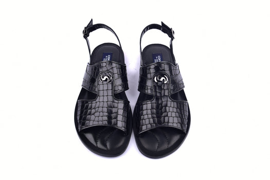 C0074-Corrente 5829S Sandal- Black - Image 4