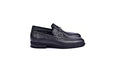C001103-5844 Deer Skin Buckle Loafer- Black