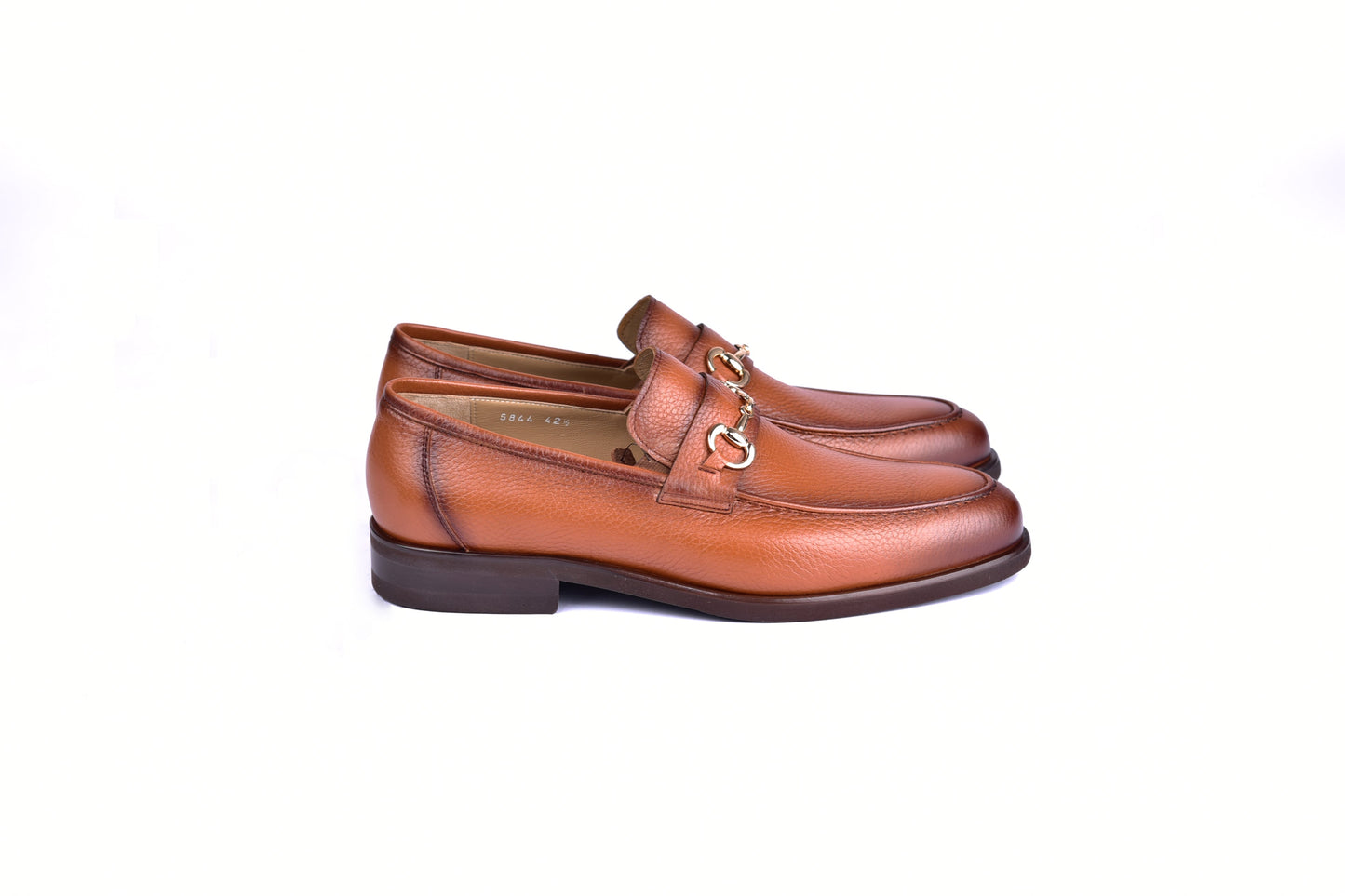 C001102-5844 Deer Skin Buckle Loafer- Tan - Image 2