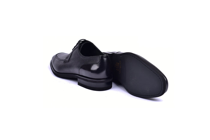 C0011-5876 Deer Skin Lace up- Black - Image 3
