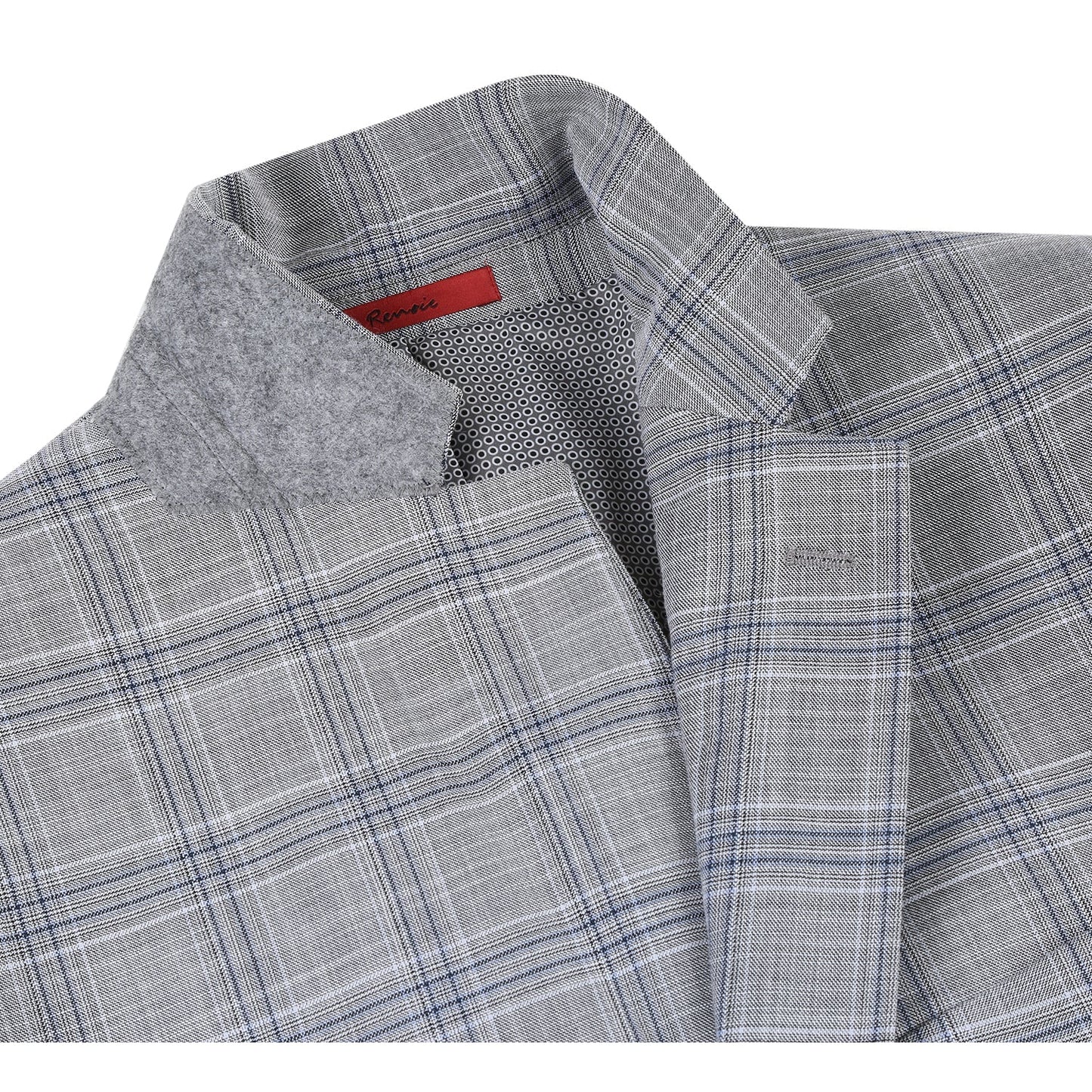 293-23 Men's Classic Fit Checked Suits - Image 5