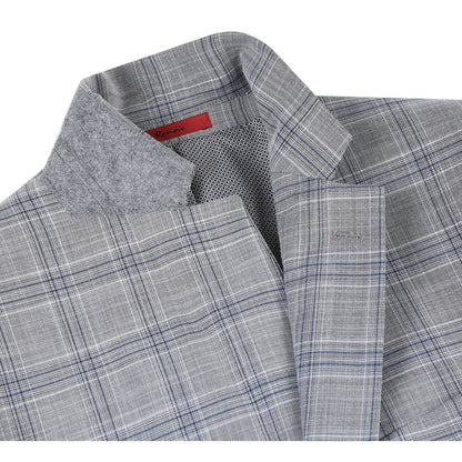 293-23 Men's Classic Fit Checked Suits - Image 5