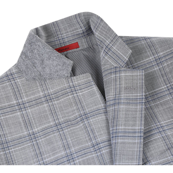 293-23 Men's Classic Fit Checked Suits - Image 5