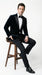Mens Black Tuxedo Blazer – James Bond Inspired 007 Style Formal Dinner Jacket for Wedding and Evening Wear