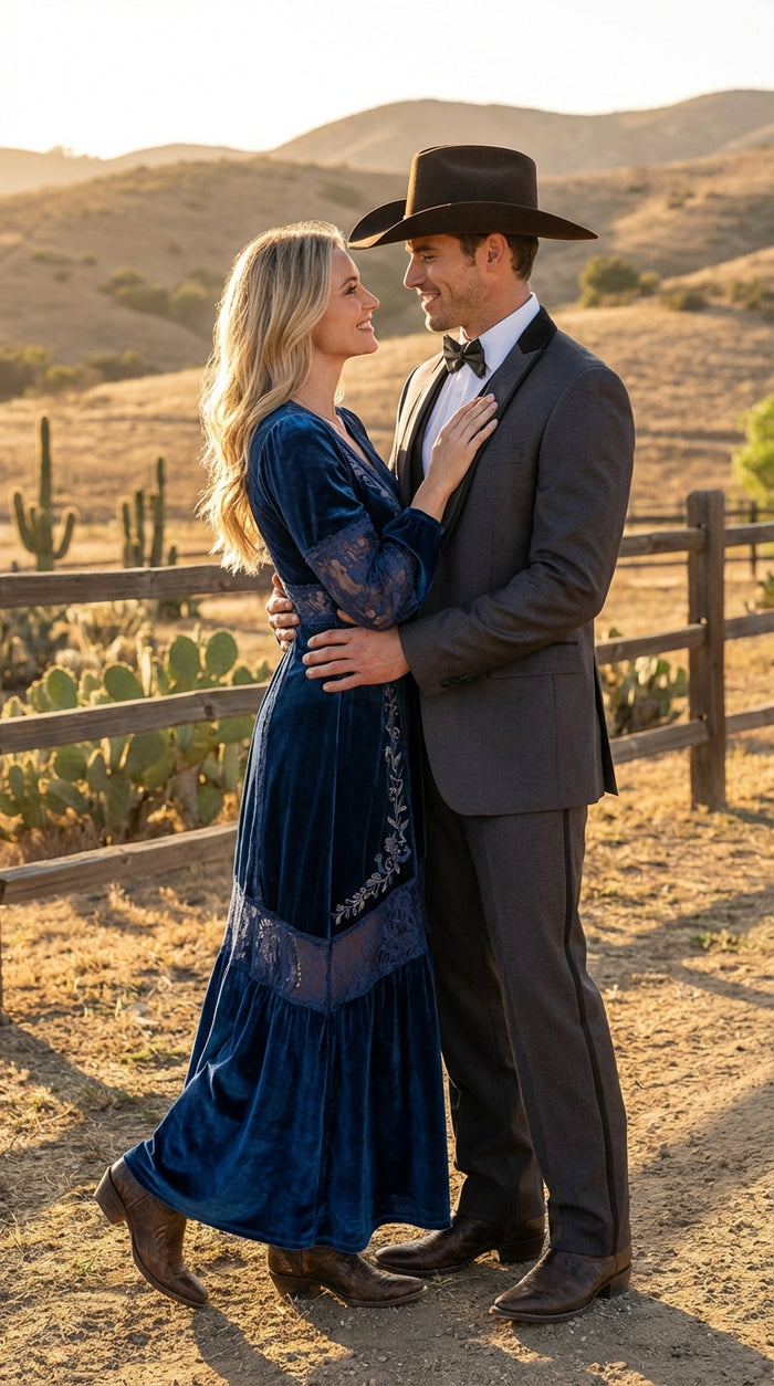 Charcoal Gray Western Tuxedo for Men | Classic Three Piece Formal Wedding and Evening Cowboy Tuxedo Suit With Trim Peak Lapel - Image 9