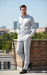 Men’s Silver Satin Dress Shirt and Pants Set – Luxury Slim Fit Outfit for Parties, Weddings, and Formal Events
