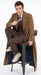 Men’s Brown Cotton Trench Coat Doctor Who 10th Doctor Inspired Long Coat – Classic Gabardina Style Overcoat, Vintage Winter Costume Jacket