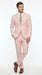 Men’s Light Pink 2 Piece Suit, Formal Dress Suit for Weddings, Prom, Parties, Summer Events Slim Fitted By Vitali