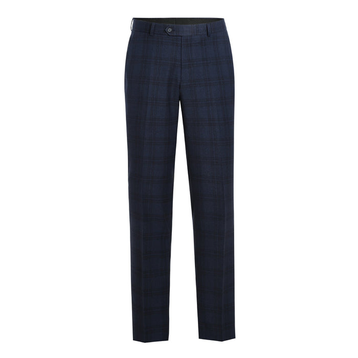 293-21 Men's Slim Fit Stretch Checked Suits - Image 7