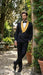 Men’s Black and Gold Jacquard Tuxedo Suit – Luxury Slim Fit Formal Wedding, Prom, and Gala Outfit