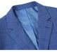 293-10 Men's 2-Piece Slim Fit Windowpane Check Dress Stretch Suit