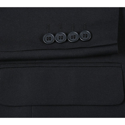 201-1 Men's Double-Breasted Peak Lapel Slim Fit Suit - Image 5