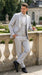 Mens Light Silver Wedding Tuxedo Suit – Paisley Fabric Three Piece Formal Suit Set with Shawl Lapel for Groom, Prom, Gala and ice Grey