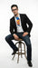 Mens Black Blazer – Clark Kent Inspired Smart Casual Office Blazer for Men Classic Everyday Formal Jacket