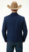 Mens Navy Blue Western Blazer Set – Cowboy Style Jacket and Pants Outfit Classic Country Western Blazer