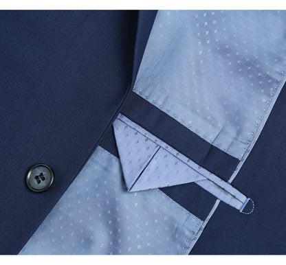 201-18 Men's 2-Piece Slim Fit Single Breasted Notch Lapel Suit - Image 6