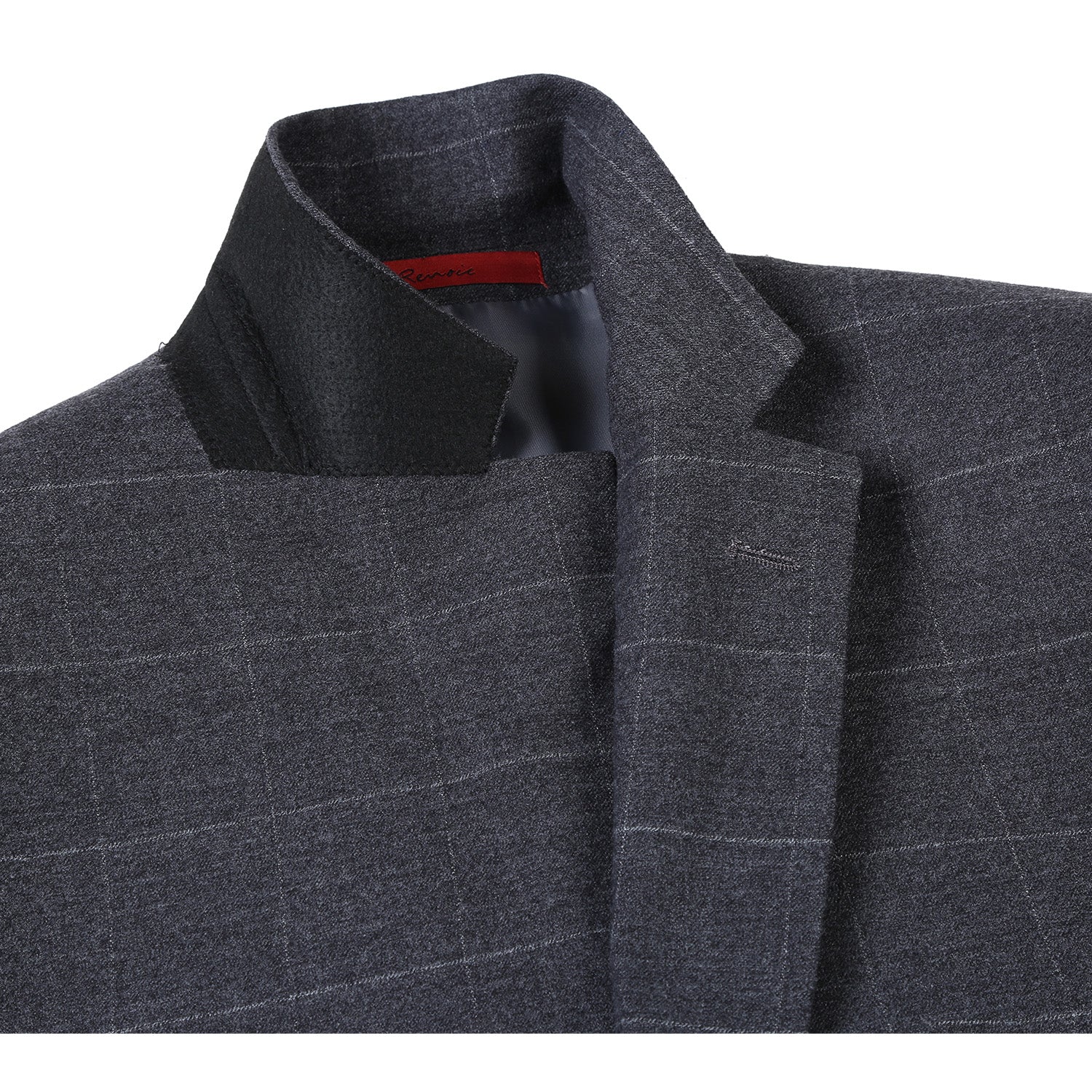 293-31 Men's Slim Fit Checked Suits - Image 12