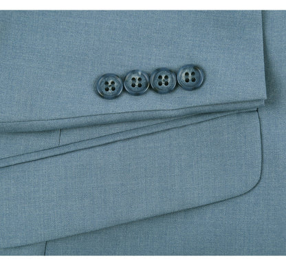 201-11 Men's 2-Piece Slim Fit Single Breasted Notch Lapel Suit - Image 5