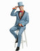 Dumb and Dumber Light Blue Tuxedo Costume for Men with Matching Top Hat – Classic 90s Party and Halloween Suit