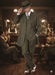 Mens Olive Green Pinstripe Zoot Suit – 1920s Gangster Vintage 3-Piece Suit for Formal and Themed Events