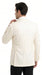 Men’s Ivory Double Breasted Dinner Jacket, Peak Lapel Formal Wedding Prom Tuxedo Blazer in cream off white color