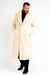 Men’s Ivory Full-Length Overcoat with Luxurious Faux Fur Shawl Collar – Winter Dress Coat