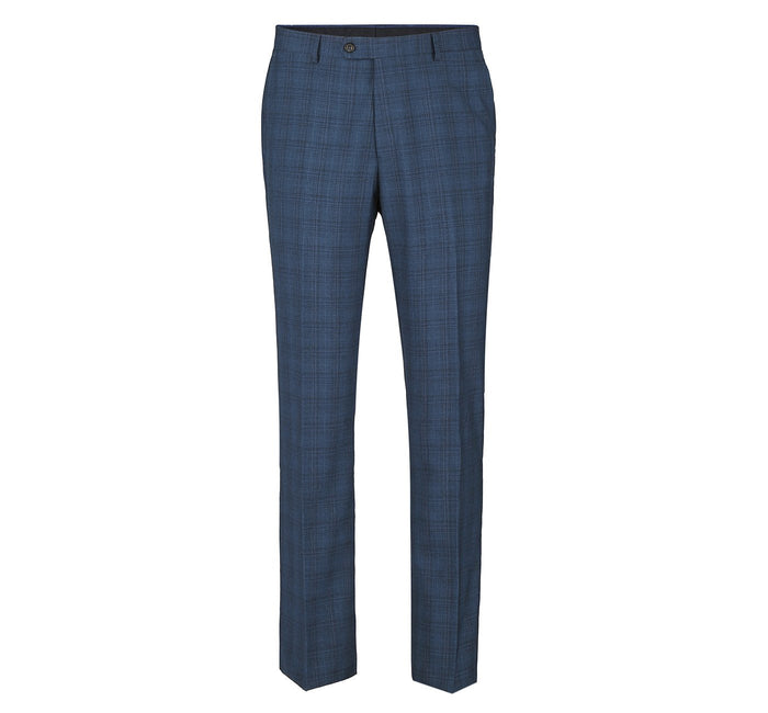 278-2 Men's 3-Piece Classic Fit Single Breasted Windowpane Suit - Image 5