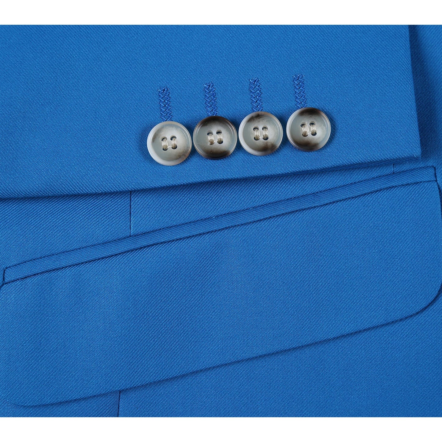 201-55 Men's 2-Piece Slim Fit Single Breasted Notch Lapel Suit - Image 5
