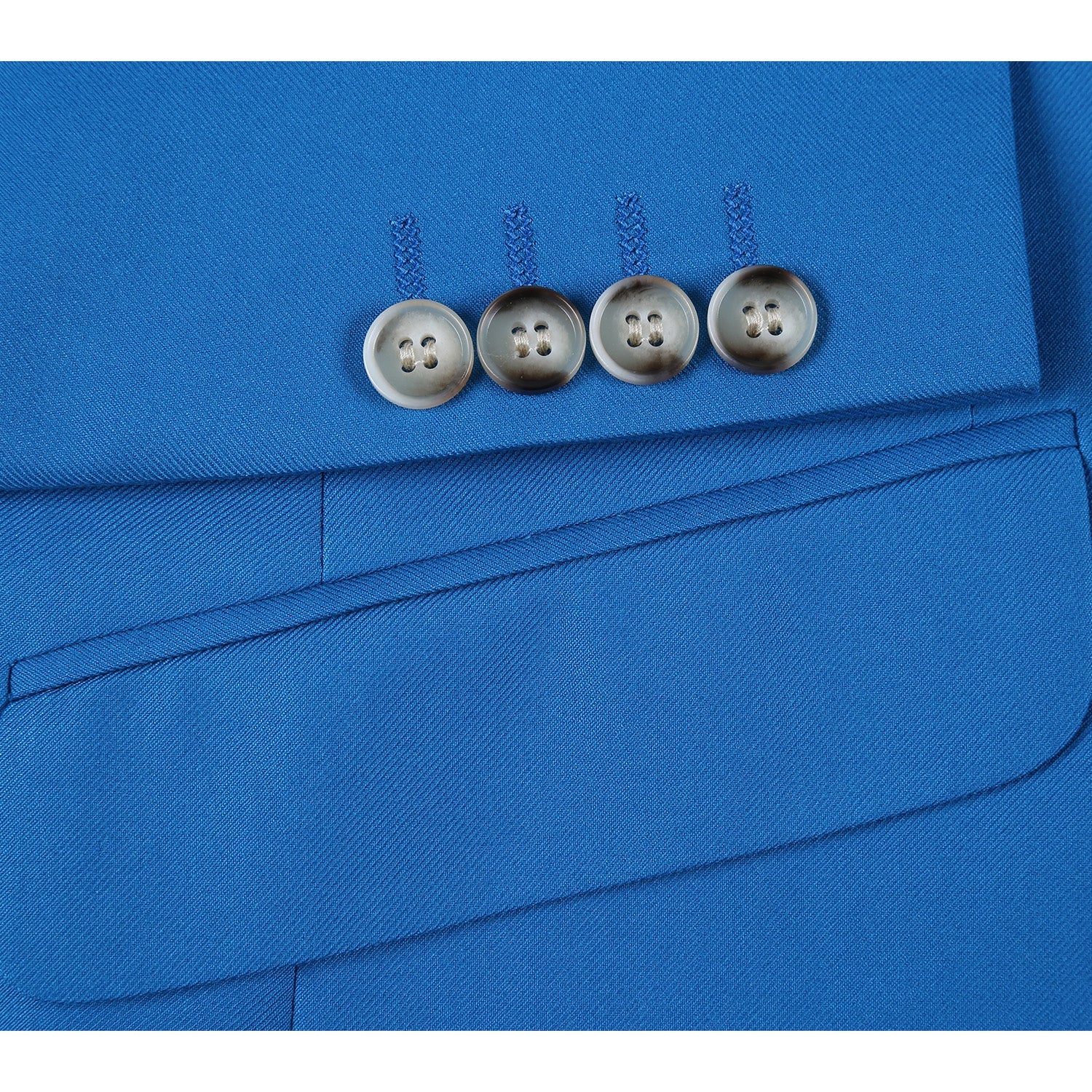 201-55 Men's 2-Piece Slim Fit Single Breasted Notch Lapel Suit - Image 5