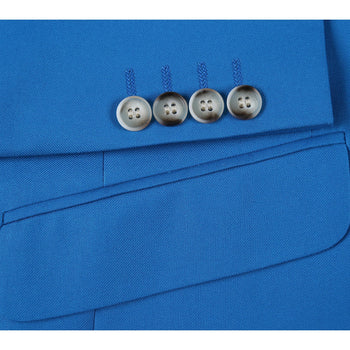201-55 Men's 2-Piece Slim Fit Single Breasted Notch Lapel Suit - Image 5