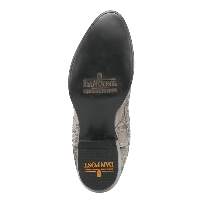Dan Post Men's Manning Python Snakeskin Round Toe Boots - Natural