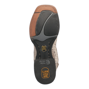 Dan Post Men's Brutus Python Snakeskin Square Toe Boots - Natural