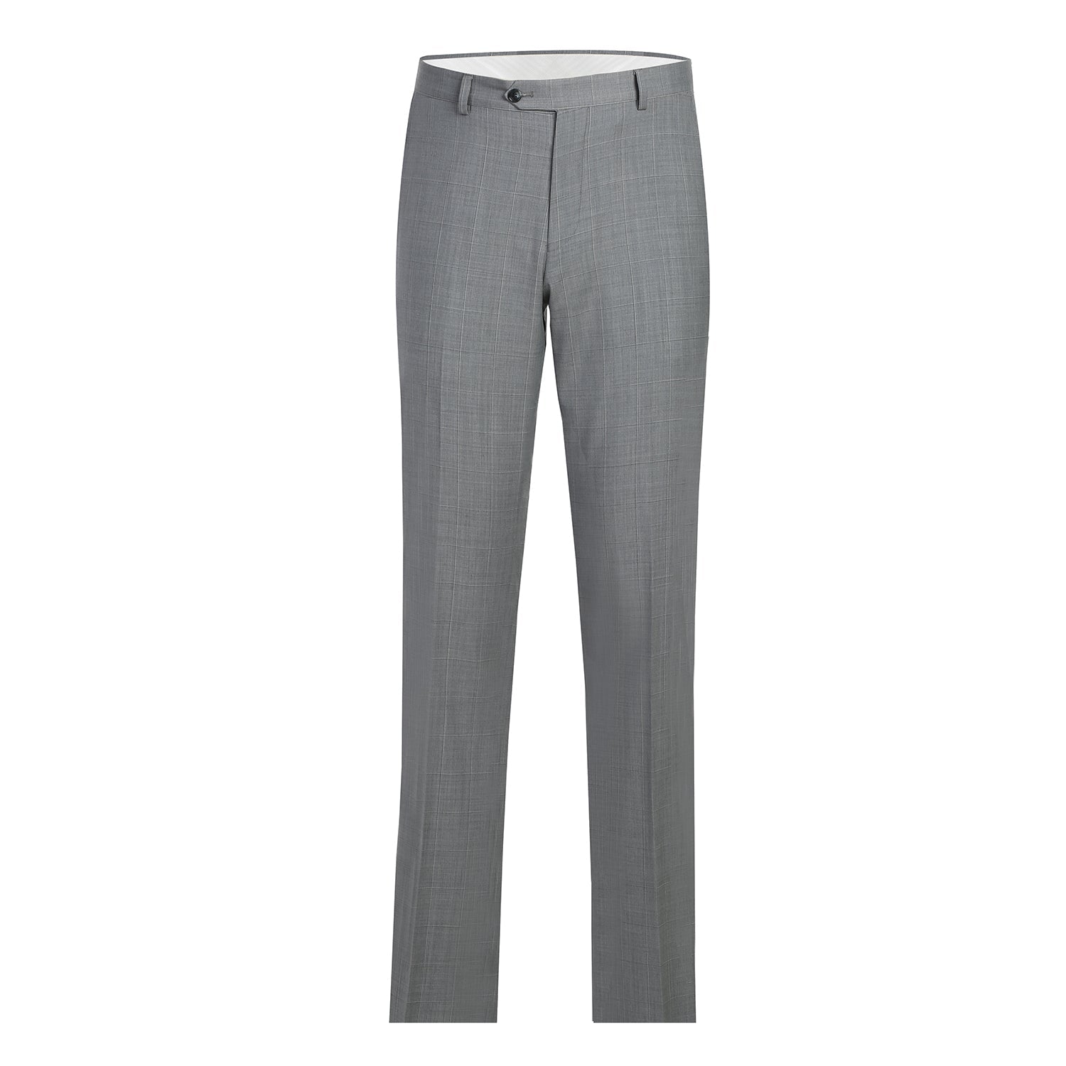 564-1 Men's Classic Fit Wool Blend Stretch Checked Suit - Image 5