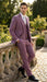 Men’s Mauve Three-Piece Suit – Slim Fit Formal Blazer, Vest, and Trousers for Weddings Rose Gold Pinkish Color
