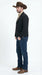 Mens Black Western Blazer Set – Cowboy Style Formal Jacket and Pants Outfit Country Western Suit