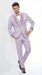 Men’s Lilac Suit with Silver Glitter Sequin Lapel – Lilac and Silver Formal Tuxedo Suit for Prom, Wedding  Lavender Tuxedo