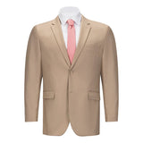 Mens Vested Tan Slim Fit Suit