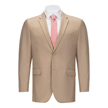 Mens Vested Tan Slim Fit Suit