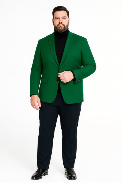 Mens Green Blazer – Stylish Casual and Formal Sport Coat for Parties, Weddings and Events in Emerald Green - Image 4
