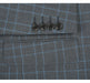 293-5 Men's Two Piece Classic Fit Windowpane Check Dress Suit