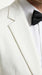 Mens White Wedding Tuxedo Suit – Formal Groom Suit Set Classic Dinner Jacket + White Tuxedo Shirt + Black Bow Tie
