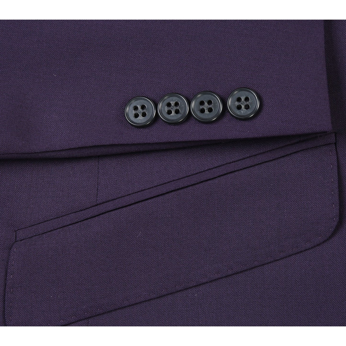 566-4 Men's Slim Fit Wool Suits - Image 5