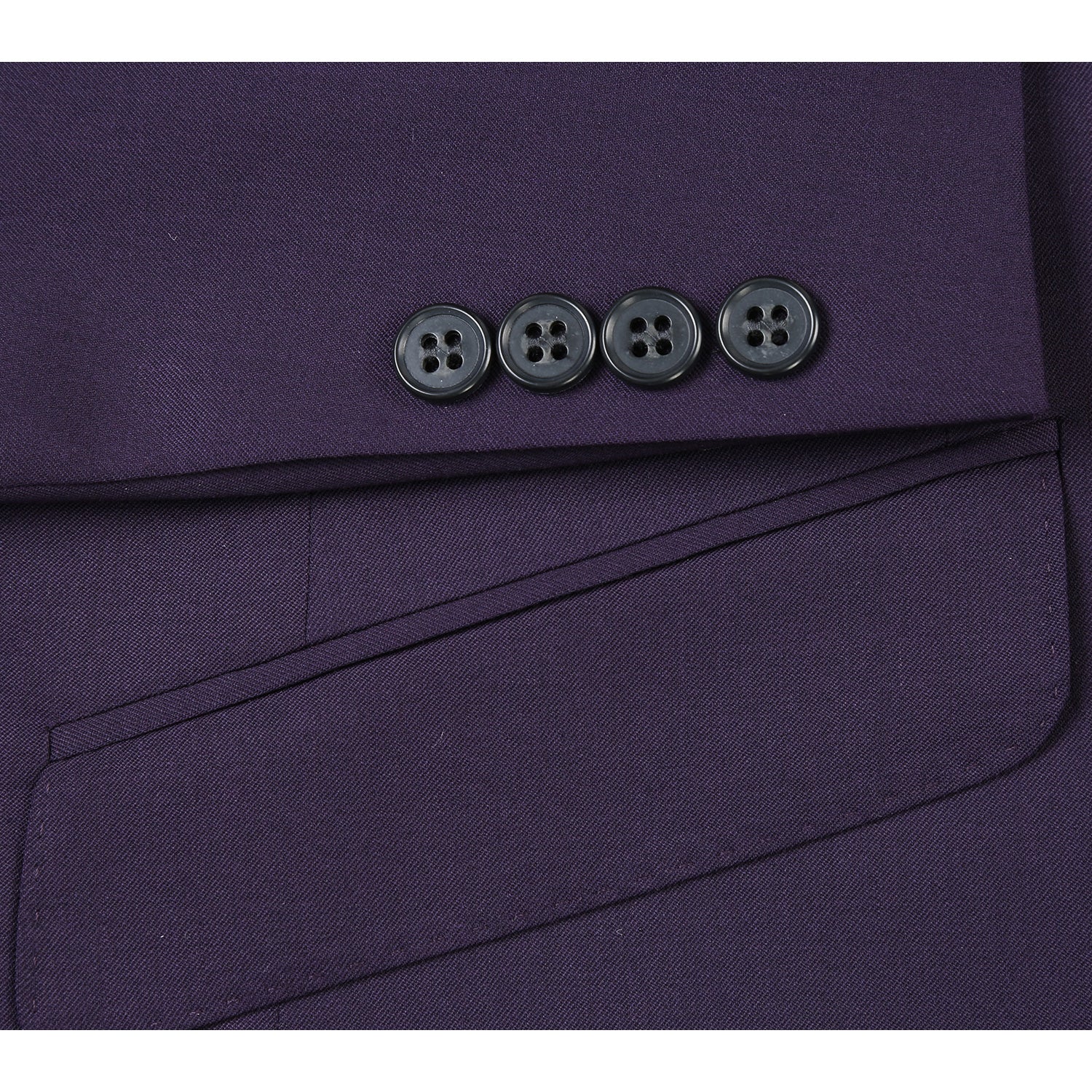 566-4 Men's Slim Fit Wool Suits - Image 5