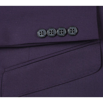 566-4 Men's Slim Fit Wool Suits - Image 5
