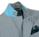 Half Canvas Slim Fit Blazer in Sage Blue Check