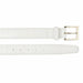 Belvedere Caiman Belt - White Genuine Crocodile Leather Shoe
