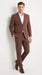 Men’s Coffee Brown 2-Piece Suit – Classic Two-Button Wedding, Business and Formal Suit