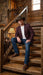 Men’s Burgundy Western  Blazer Jacket, Textured Cowboy Style Sport Coat for  - Tweed Herringbone Maroon Color