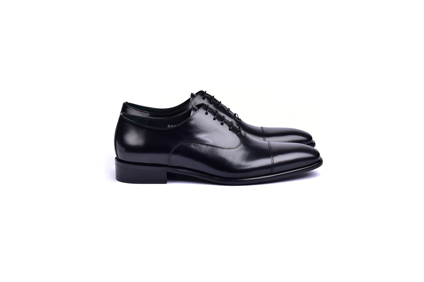 C0092-6265 Cap toe Lace up-Shinny Calf Black - Image 2